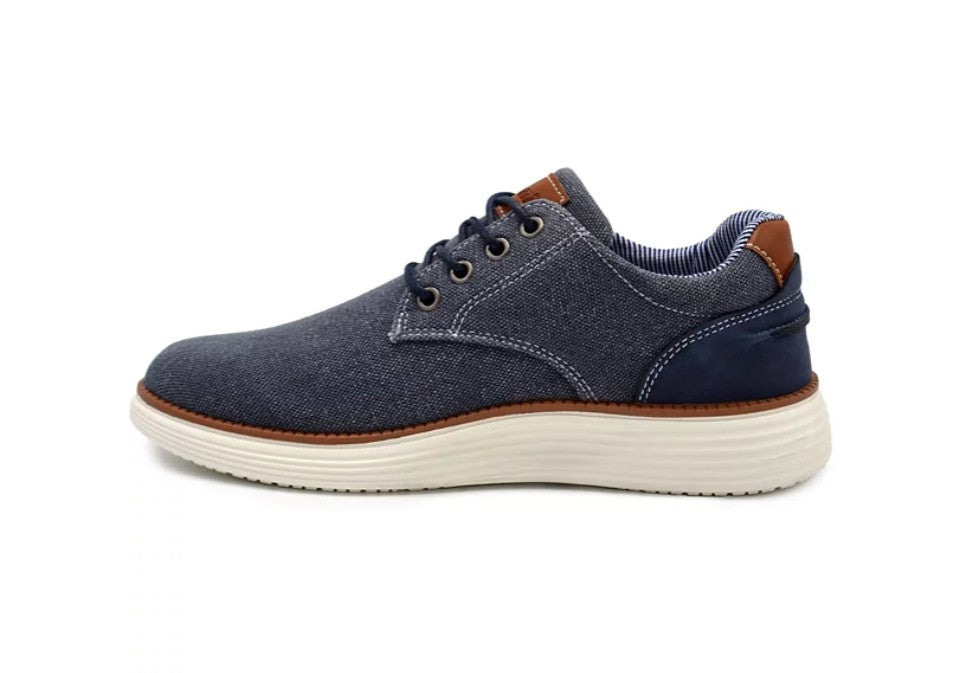 Akademiks Men's Dayton Chambray Casual Shoes Navy Size 9