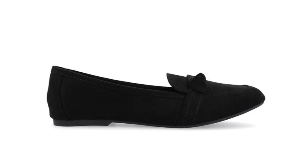 Journee Collection Women's Marci Slip On Flats Black Size 7 1/2