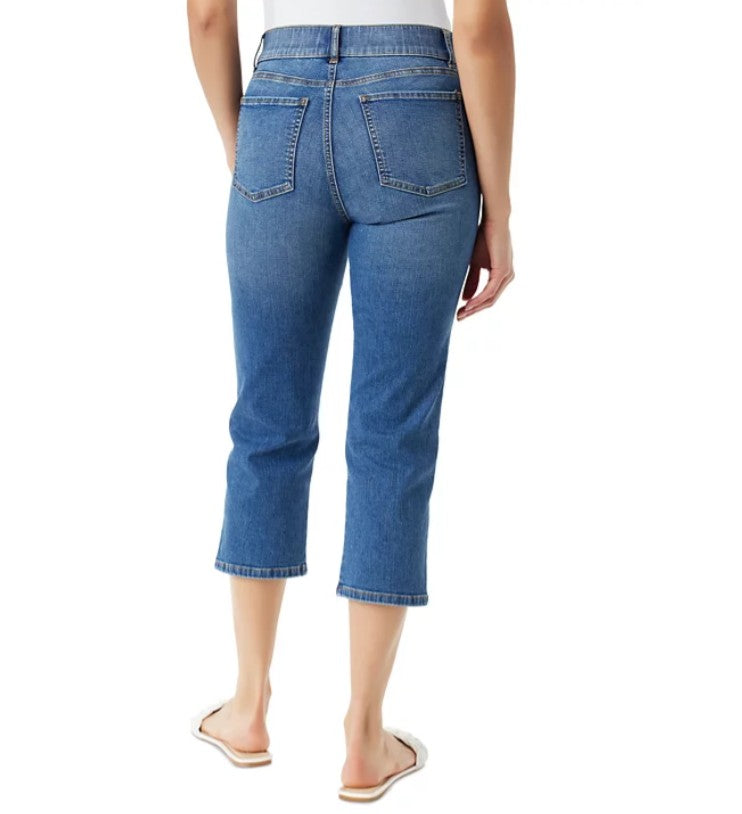 Gloria Vanderbilt Women's Shape Effect Pull-On Capri Jeans Size 10
