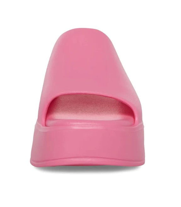 Steve Madden Women's Slinky Platform Slide Sandal Pink Size 9