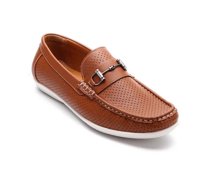 Aston Marc Men's Perforated Classic Driving Shoes Tan Size 8.5 M