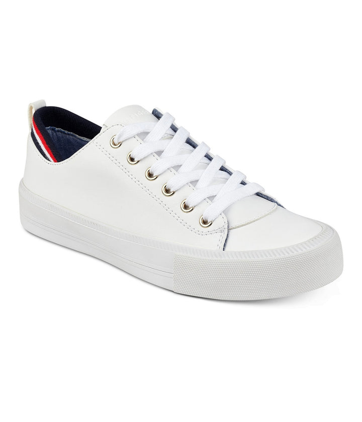 Tommy Hilfiger Women's Lace up Two Sneakers White Multi Size 10M