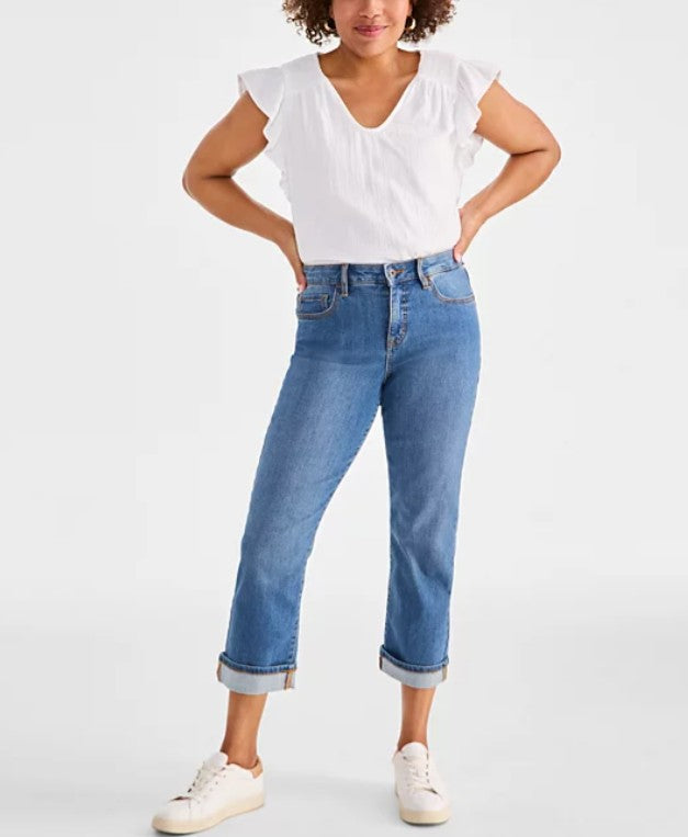 Style & Co. Women's Mid-Rise Capri Jeans The End Petite Size 10P