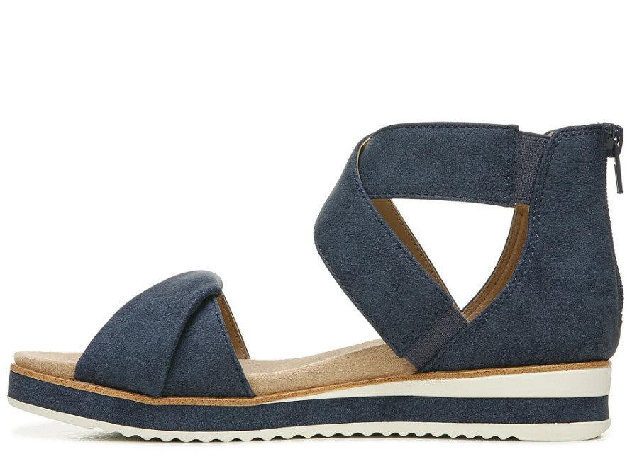 LifeStride Women's Zoom Strappy Sandals Navy Size 8.5