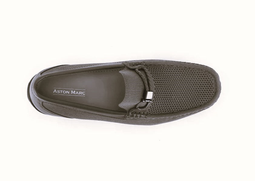 Aston Marc Men's Knit Slip-On Driving Shoes Loafers Gray Size 8.5