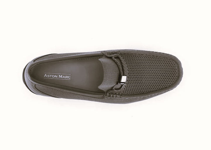 Aston Marc Men's Knit Slip-On Driving Shoes Loafers Gray Size 8.5