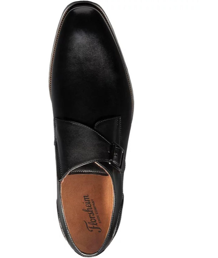 Florsheim Men's Ravello Monk Strap Dress Shoes Black Size 8.5 M