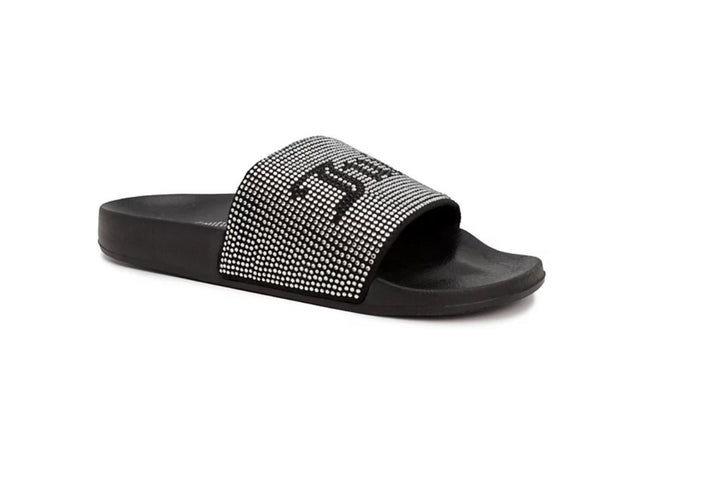 Juicy Couture Women's Slip on Wander Slide Sandal Black Size 7 M