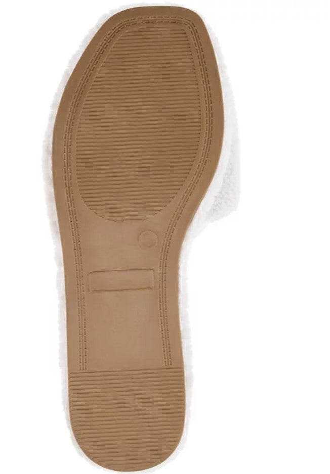 Journee Collection Women's Sunlight Slide Slipper Ivory Size 8