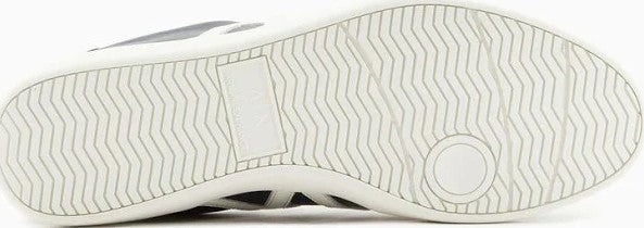 Armani Exchange Men's Leather Logo Sneaker Navy Size 10