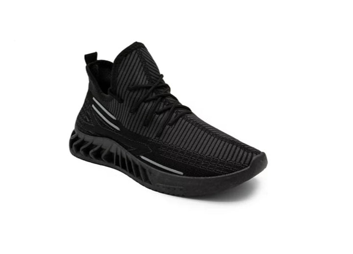 Akademiks Men's Fit 2.0 Knit Jogger Sneakers Black Gray Size 12