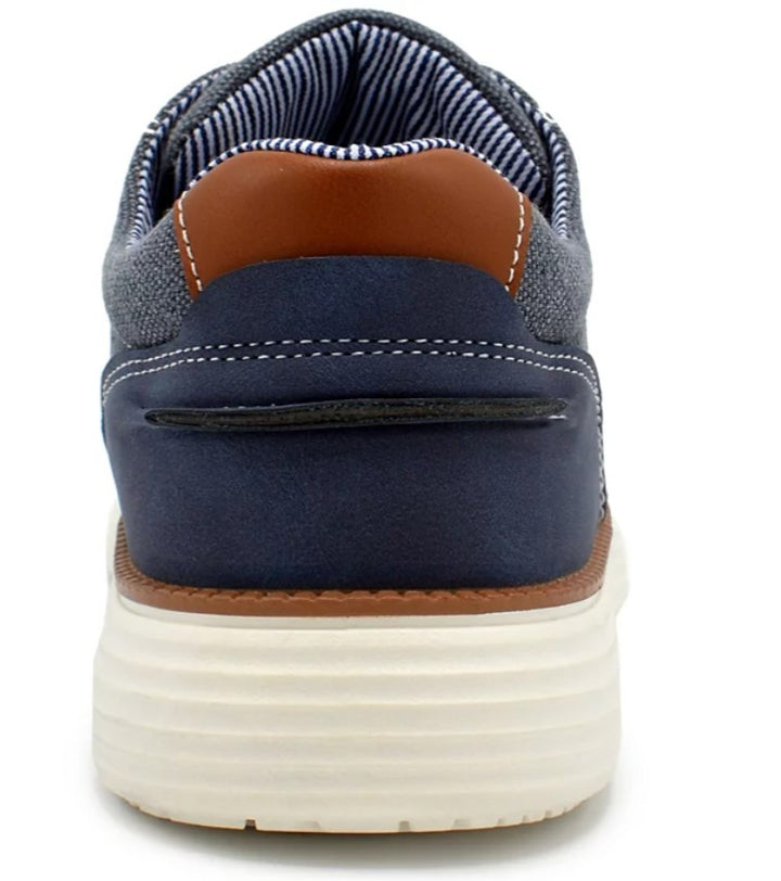 Akademiks Men's Dayton Chambray Casual Shoes Navy Size 9