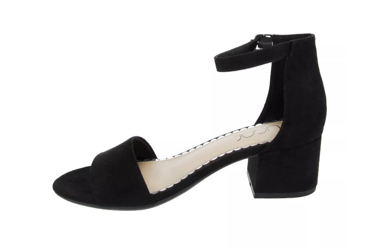 Sugar Women's Noelle Low Block Heel Sandals Black Size 10W