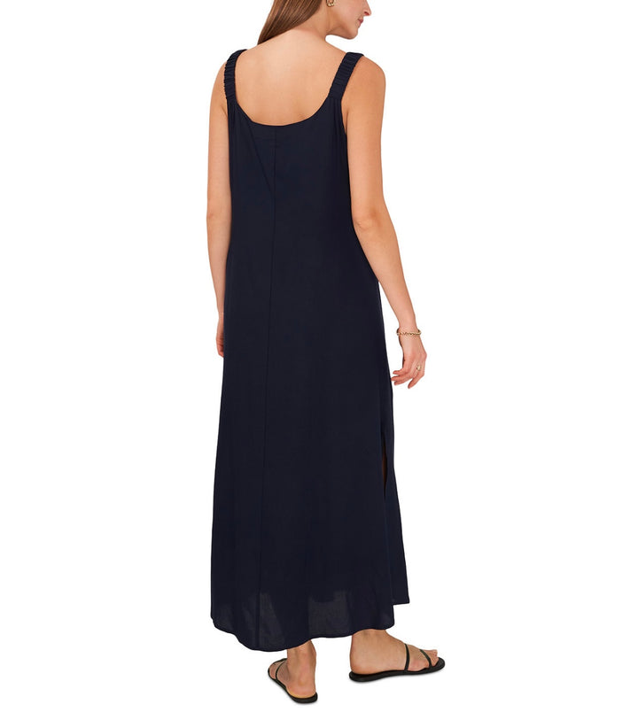 Sam & Jess Women's Sleeveless V-Neck Tank Maxi Dress Navy Size L