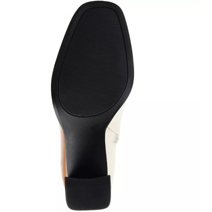 Journee Collection Women's January Two Tone Booties Cognac Size 10