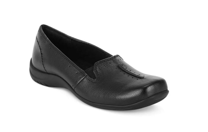 Easy Street Women's Square Slosed-Toe Purpose Flats Shoes Black Size 12 M