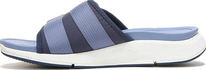 Ryka Women's Tribute Recovery Slide Sandal Blue Fabric Size 9M
