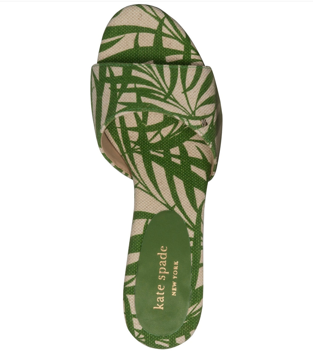 Kate Spade New York Women's Meena Slide Sandals Palm Fronds