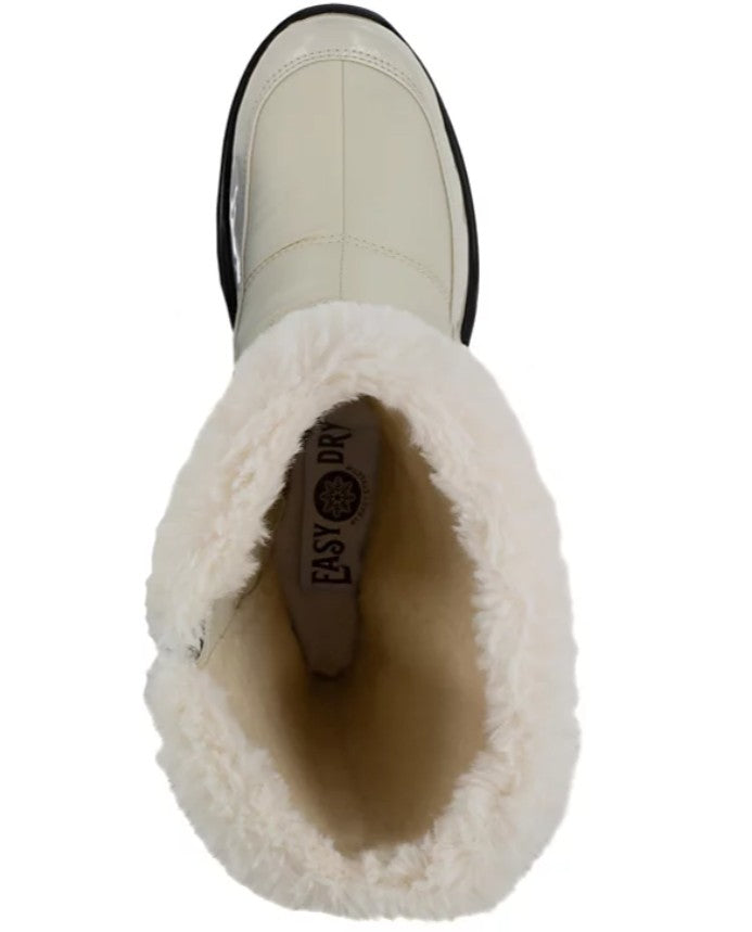 Easy Street Women's Easy Dry by Cuddle Waterproof Boots Winter White Size 6 M