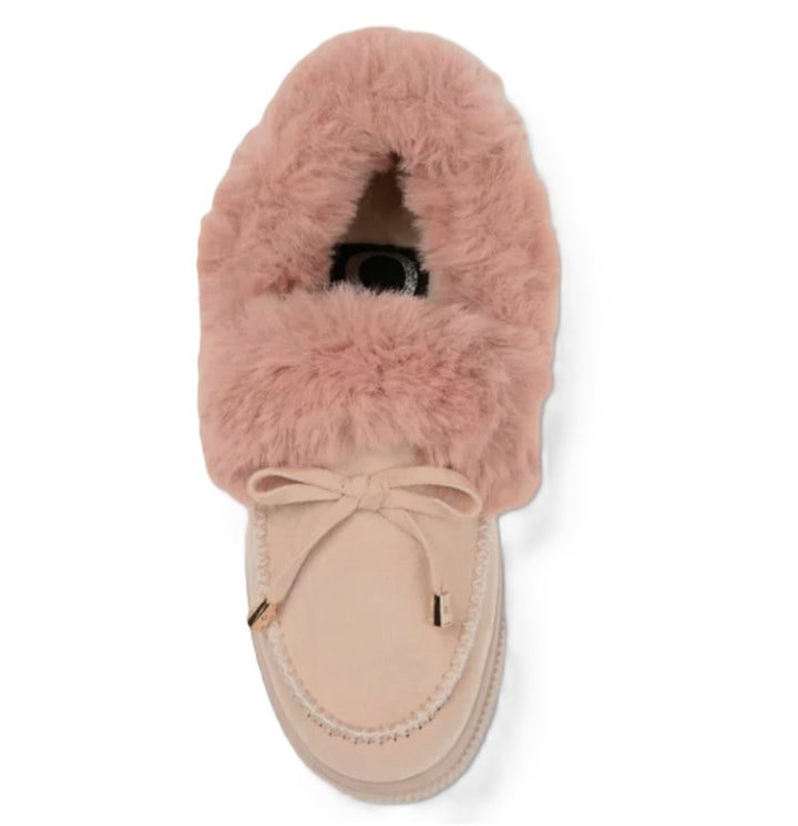 Journee Collection Women's Tru Comfort Foam Midnight Slipper Shoes Beige-Pink
