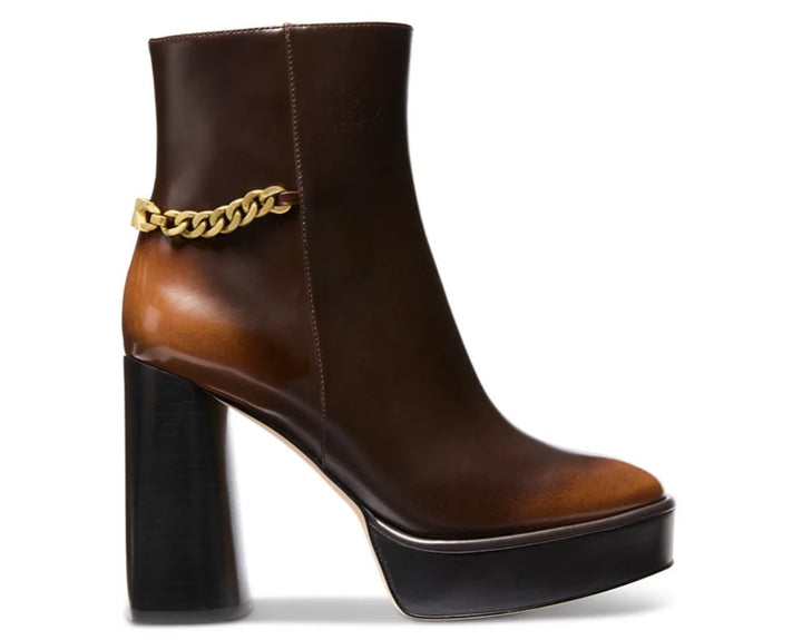 Michael Michael Kors Women's Carlisle Chain-Detail High Heel Platform Booties