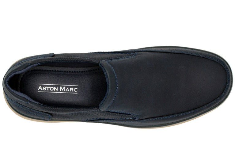 Aston Marc Men’s Comfort Galt Casual Slip-On Shoes Navy Size 8.5 M