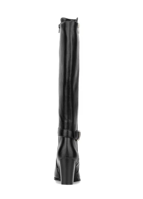 New York & Company Women's Chunky Block Heel Andrina Boot Black Size 8