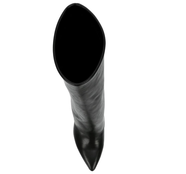 Madden Girl Women's Evander Fold-Over Cuffed Knee High Wedge Dress Boots