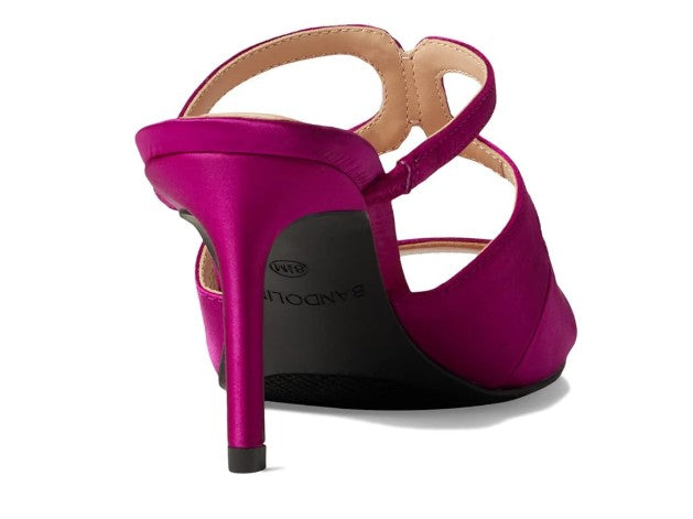 Bandolino Women's Mizelle Open Toe Slip-On Dress Sandals Jewel Fuchsia Size 7M