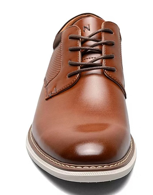 Nunn Bush Men's Chase Plain Toe Oxford Shoes Cognac Multi Size 8