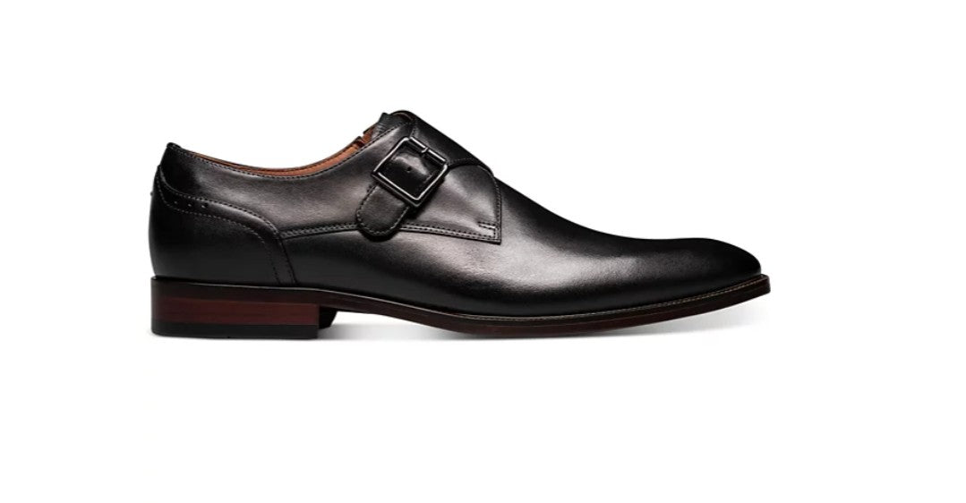 Florsheim Men's Ravello Monk Strap Dress Shoes Black Size 8.5 M