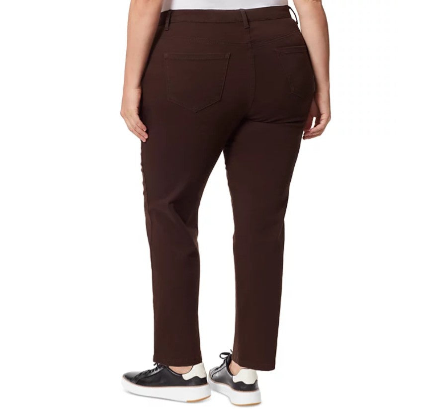 Gloria Vanderbilt Women's Amanda Tapered Leg Slimming Jean Coffee Roast