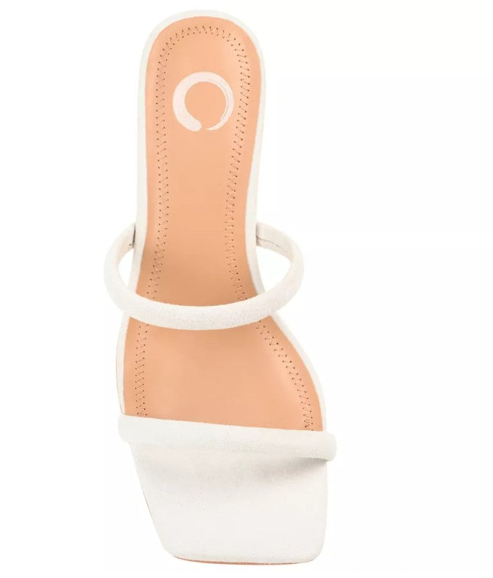 Journee Collection Women's Henrietta Dress Sandals Off White Size 8