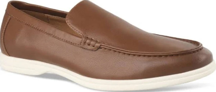 Alfani Men's Memory Foam Porter Faux Leather Loafer Shoes Tan Size 9M