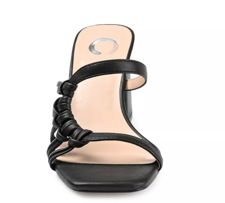 Journee Collection Women's Emory Block Heel Dress Sandals Black Size 9.5