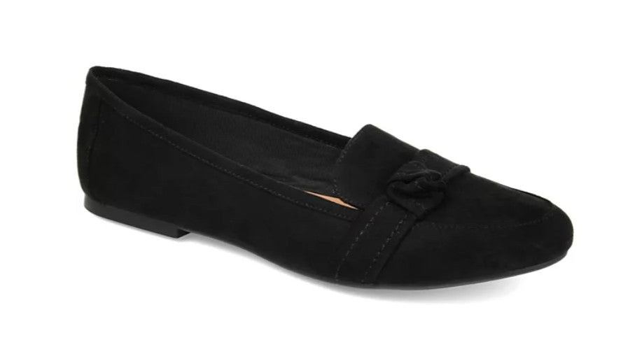 Journee Collection Women's Marci Slip On Flats Black Size 7 1/2