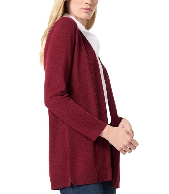 Jones New York Women's Open Front Cardigan Sweater Red Size L