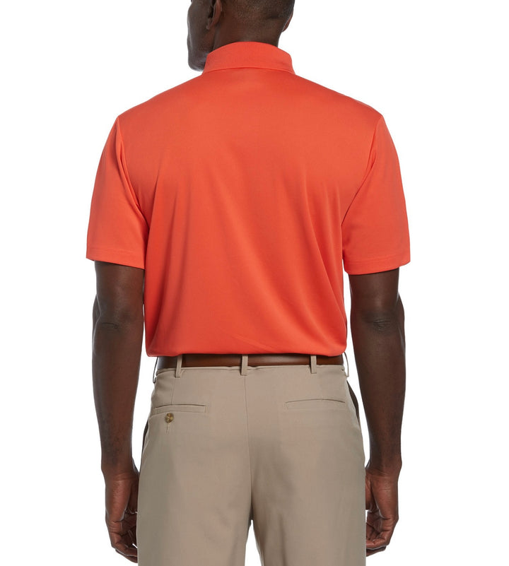 Pga Tour Men's AirFlux Mesh Performance Golf Polo Shirt Firelight Size S