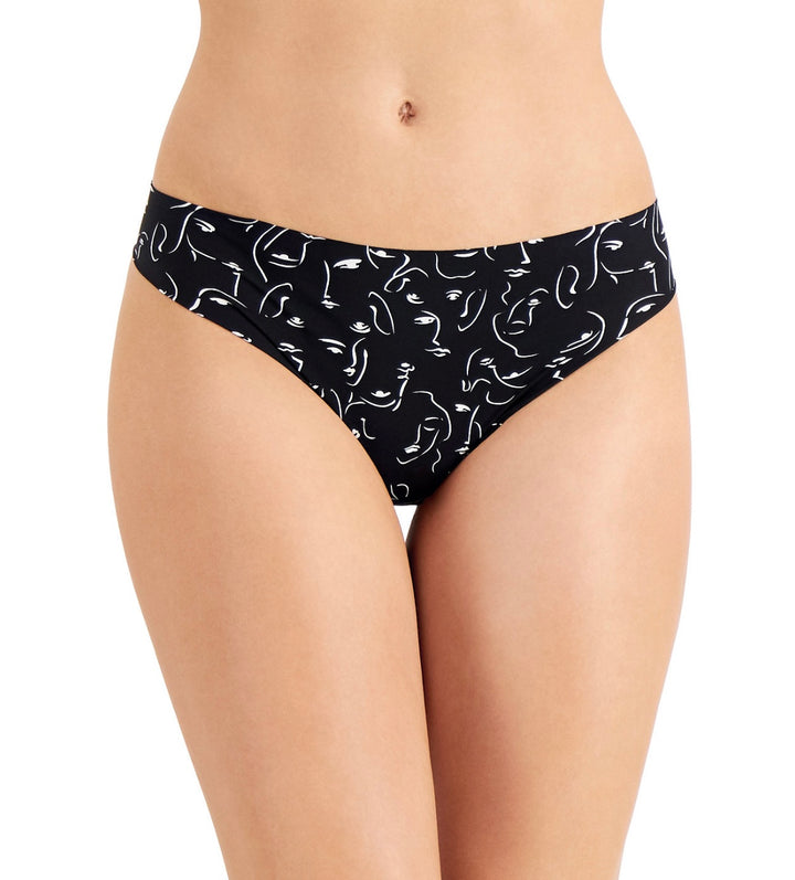 Alfani Women's Laser-Cut Thong Underwear 2-Pk Set Silhouette/Stars Size L