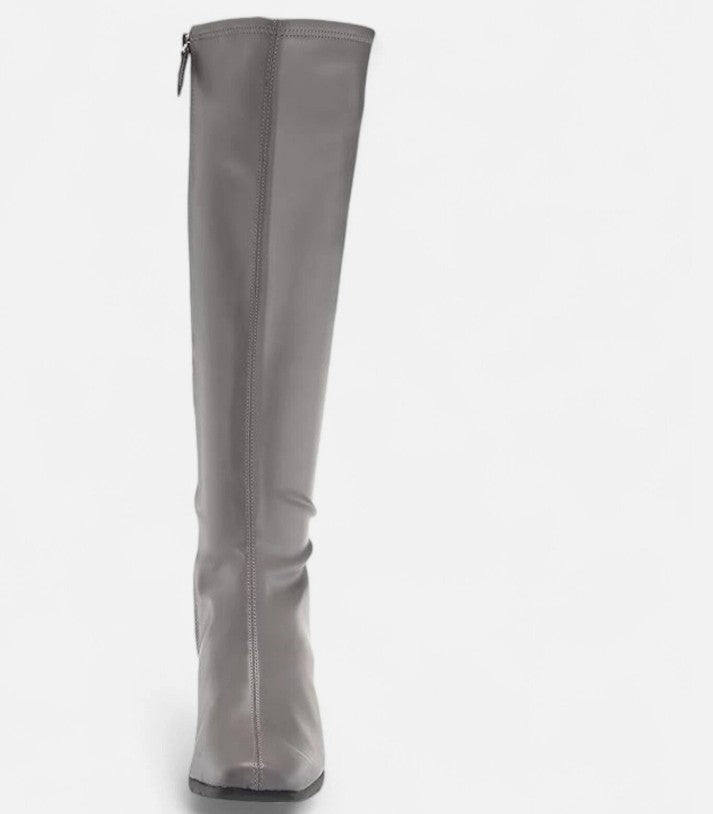 Aerosoles Women's Square Toe Micah Tall Boots Grey Size 7
