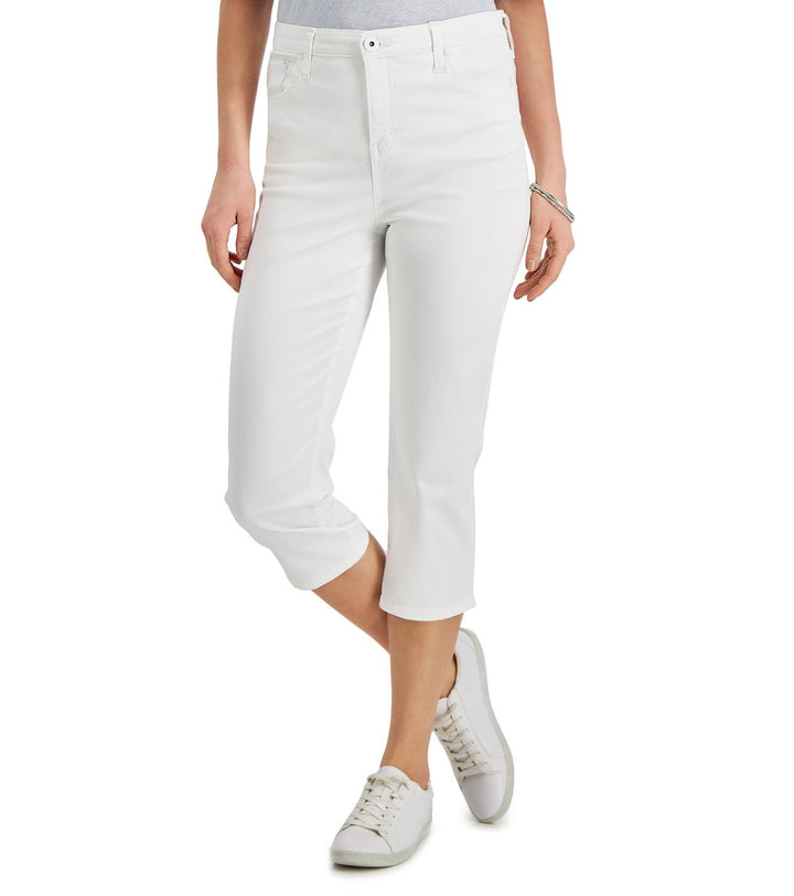 Style & Co. Women's High-Rise Cropped Jeans Bright White Petite Size 8P