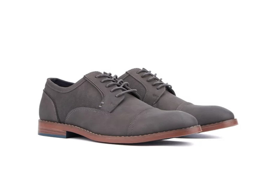 Reserved Footwear Men's Asher Oxford Casual Shoe Charcoal Size 10