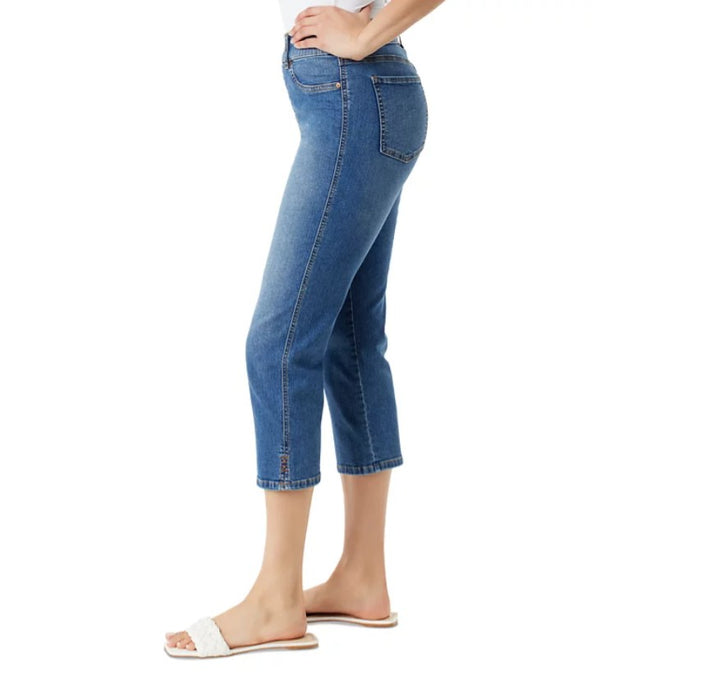 Gloria Vanderbilt Women's Shape Effect Pull-On Capri Jeans Size 10