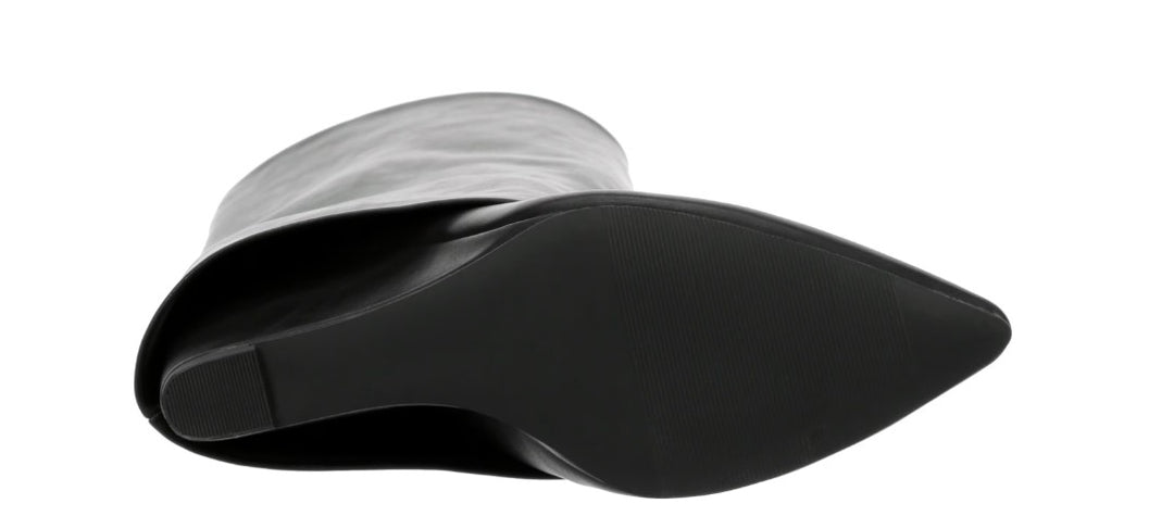 Madden Girl Women's Evander Fold-Over Cuffed Knee High Wedge Dress Boots