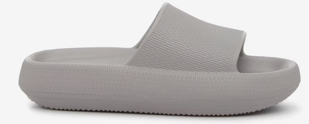 Madden Men's Foam Cushioned Footbed Jumpin Slide Sandals Grey Size 10