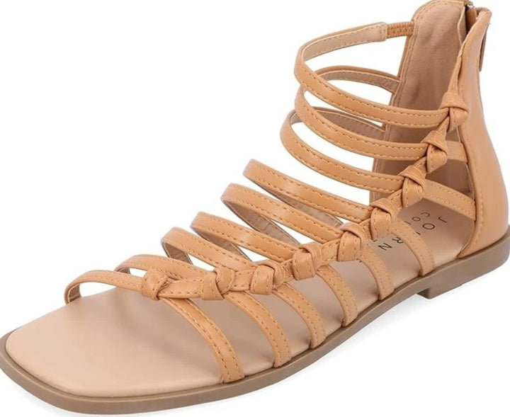 Journee Collection Women's Tru Comfort Foam Petrra Sandals Tan Size 9.5