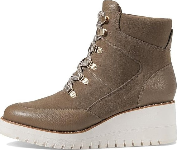 Cole Haan Women's Zerogrand City Wedge Hiker Booties Dark Grey Size 7.5
