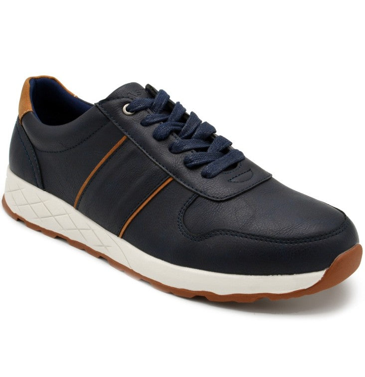 Aston Marc Men’s Hart Casual Court Sneaker Shoes Navy Size 11