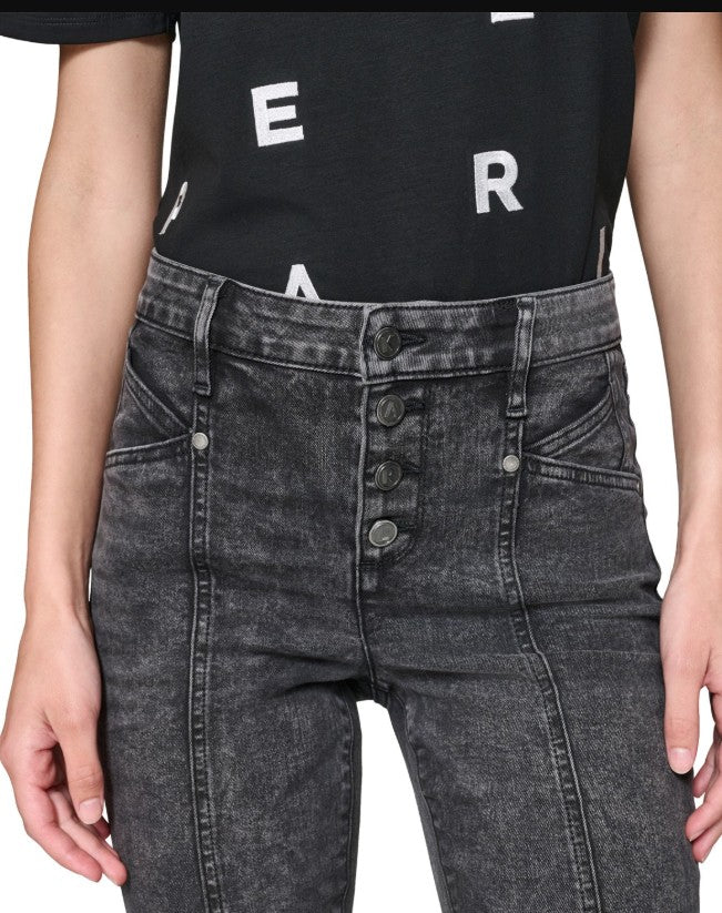 Karl Lagerfeld Paris Women's Super Stretch Skinny Jeans Storm Grey Size 14