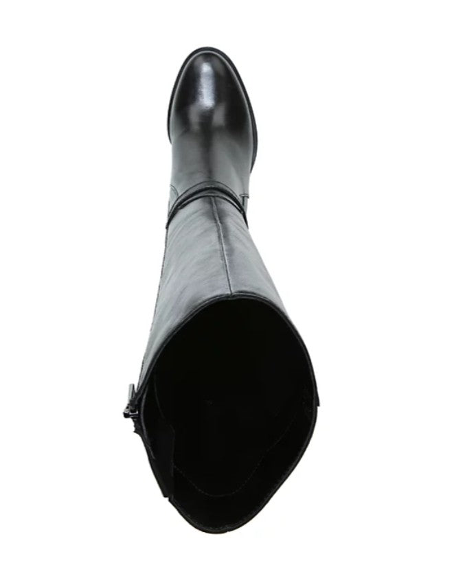 Naturalizer Women's Kalina Wide Calf Knee High Boots Black Leather Size 7